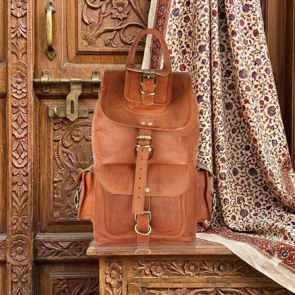 Men’s Genuine Leather Vintage Laptop Classic Everyday Satchel Bag Satchel