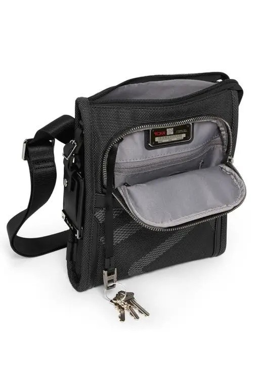 🎒 NEW TUMI Alpha 3 Pocket Bag Small Reflective Gray Crossbody Shoulder Travel