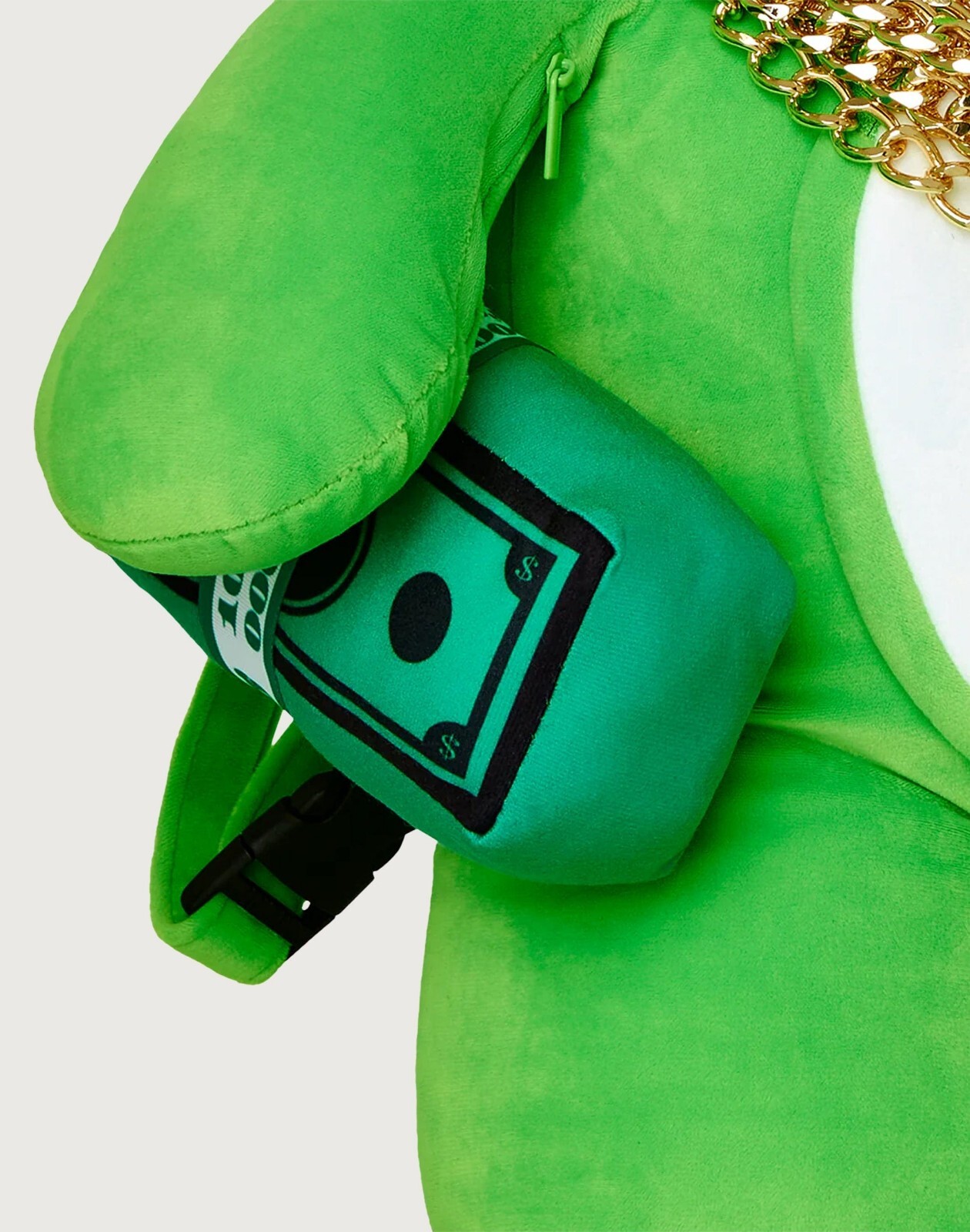 Rare Sprayground Many Chains Green Money Bear Backpack
