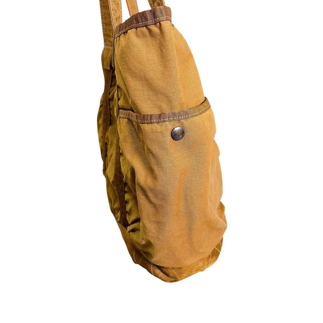 Authentic Yoshida Kaban PORTER CRAG Tote Bag Coyote Nylon Cotton, 35x41cm, Sligh