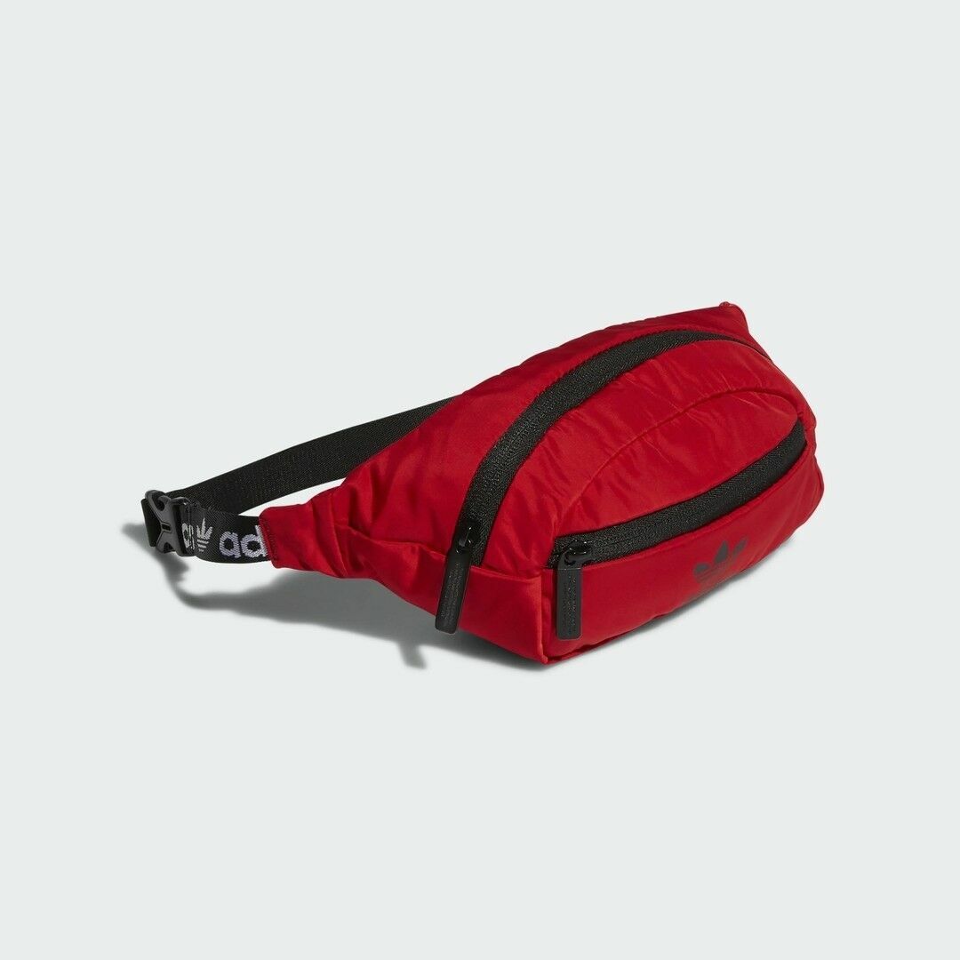 Adidas Originals National Waist Pack Bag Red Black Tree Trefoil travel CK658 NWT
