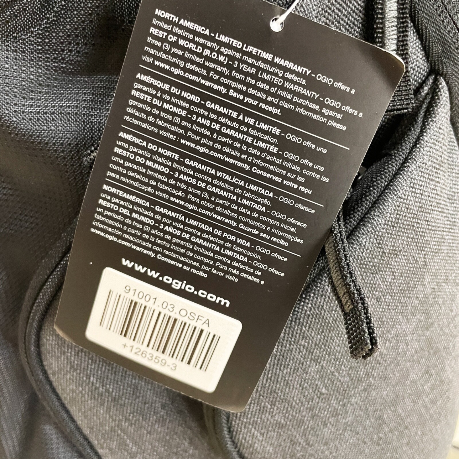 Ogio Hatch Black Heather Grey Backpack – NWT Mountain West Utah State LOGO NEW
