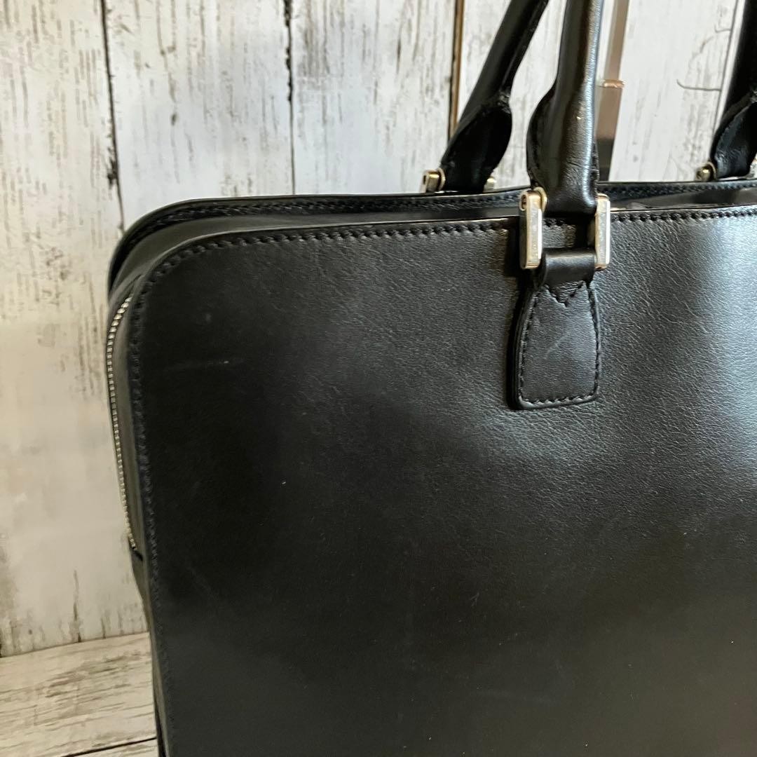Morabito Leather Briefcase Black Business Bag 41cm x 30cm x 7cm