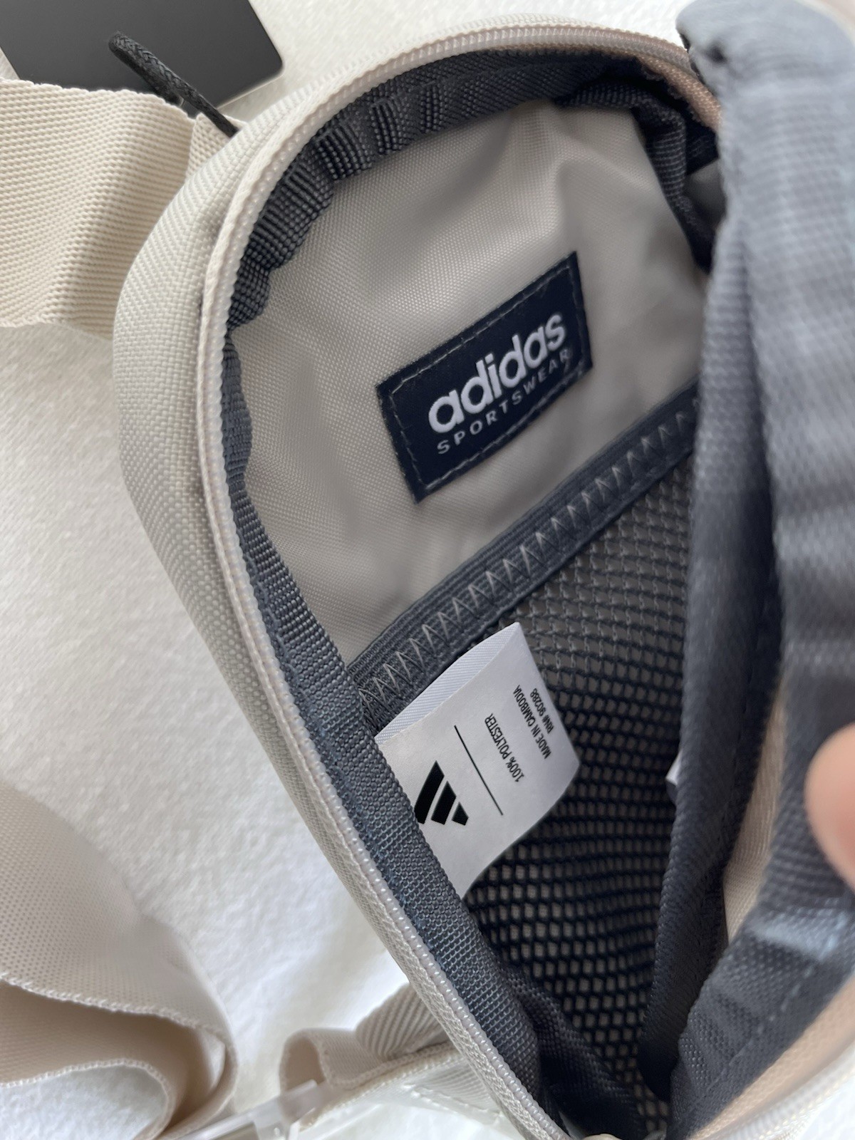 Adidas Crossbody Prime Mini Sling Wonder Aluminum Grey BNWT OSFA JJ778