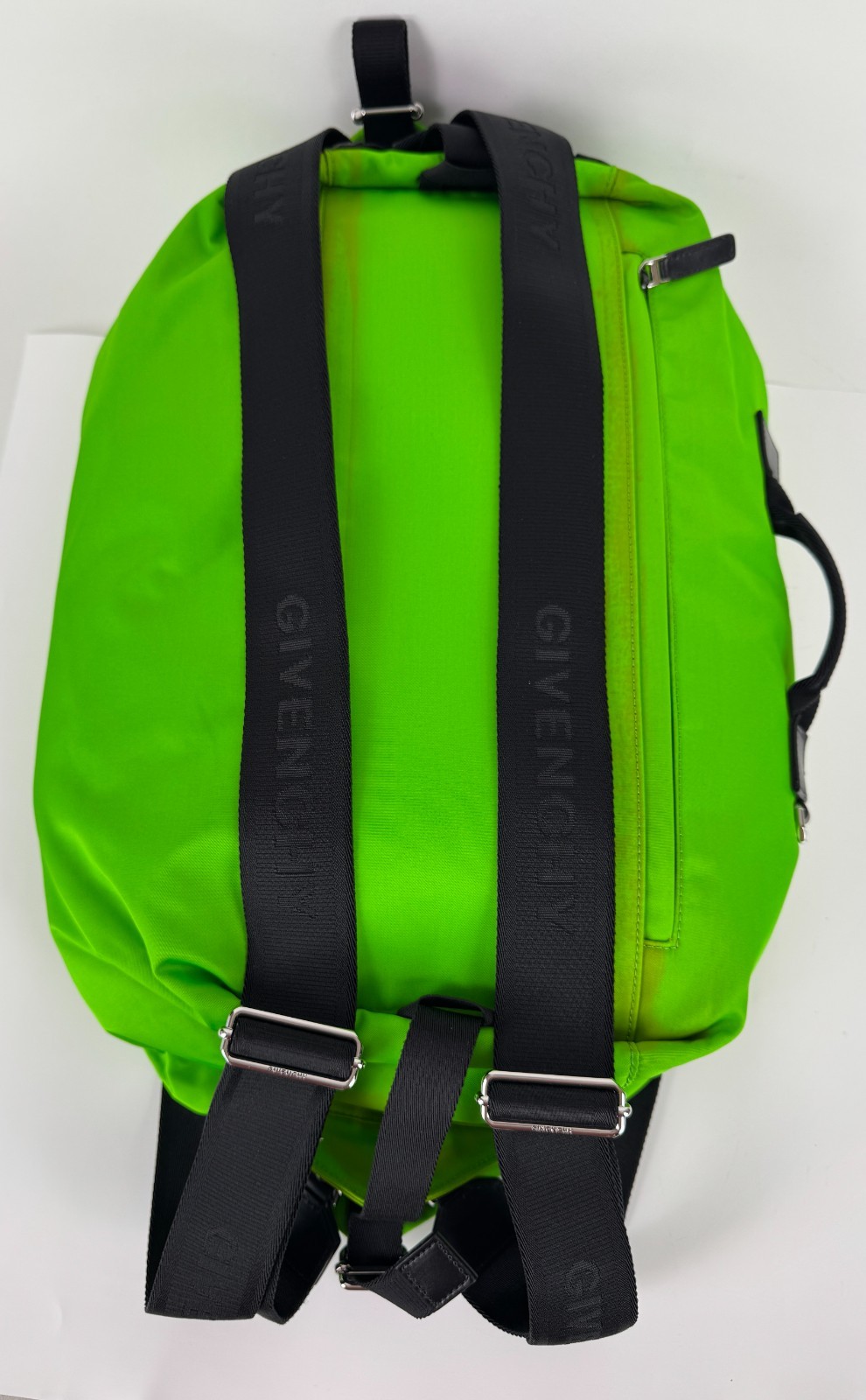$1,250 Givenchy NWT Auth Green G Zip Duffel Bag Backpack Pockets Handle Adjust