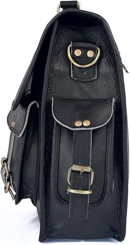 High Leather Laptop Computer Bag/Satchel/Messenger Bag Brown 18x14x6″