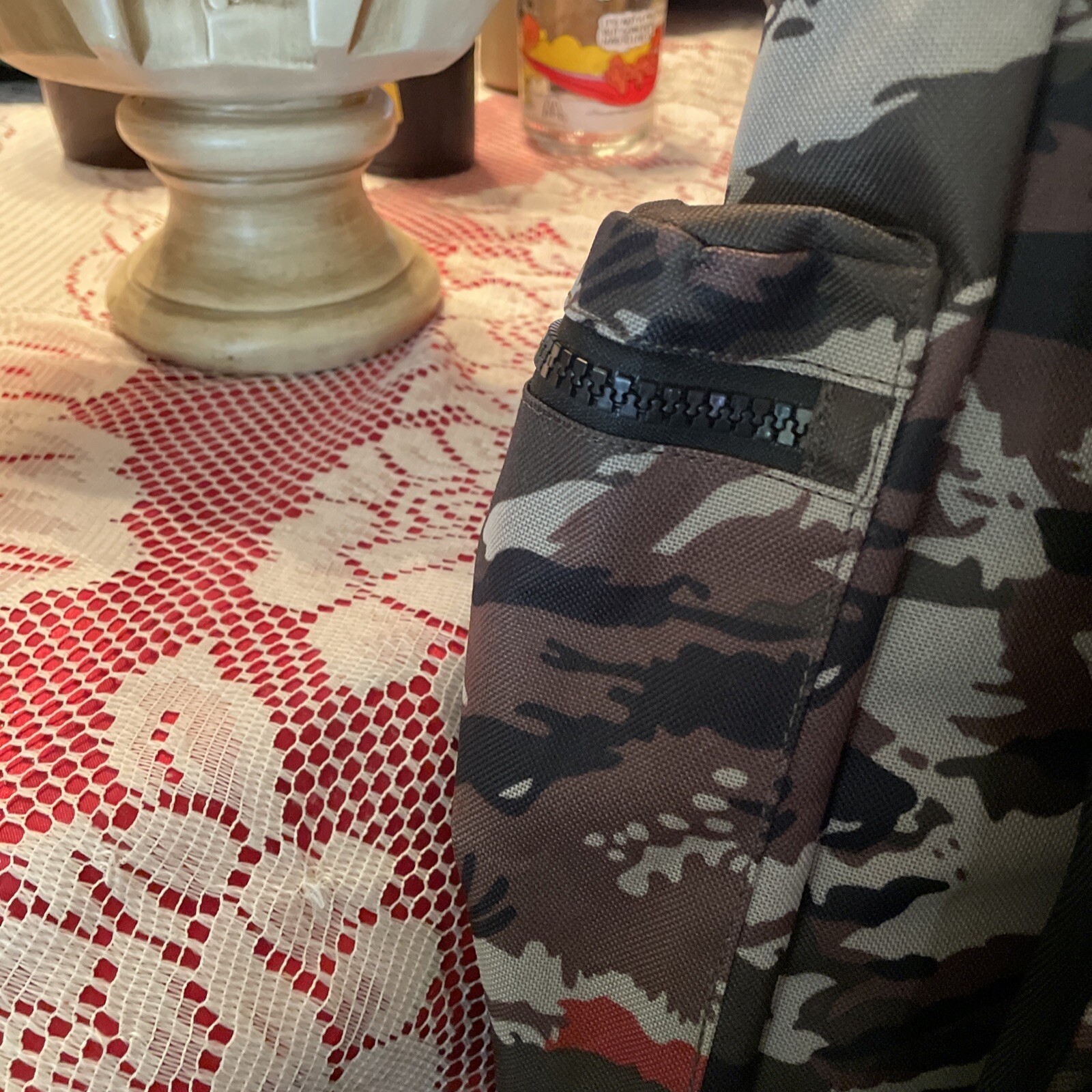 Steve Madden Camo Backpack Black Brown &orange See Description!