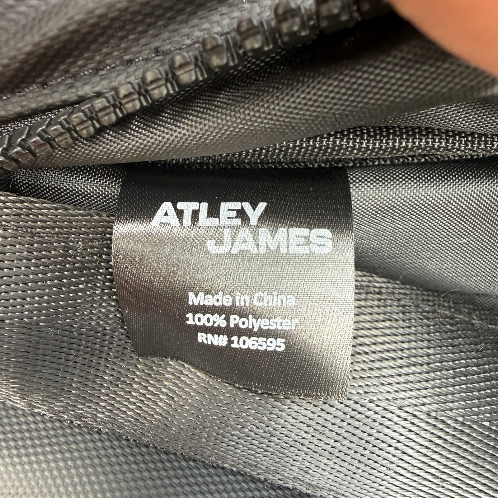 ATLEY JAMES Backpack Sling Bag Set Black Orange Travel School NEW NWT
