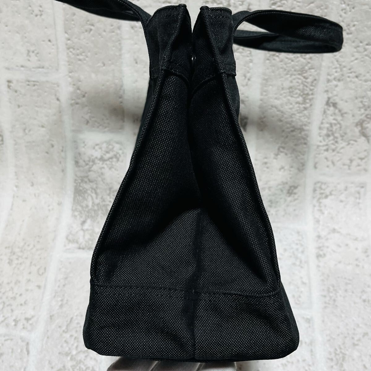 Porter Smoky S Tote Bag Cordura Duck Canvas Black 3 Interior Pockets A4 Size