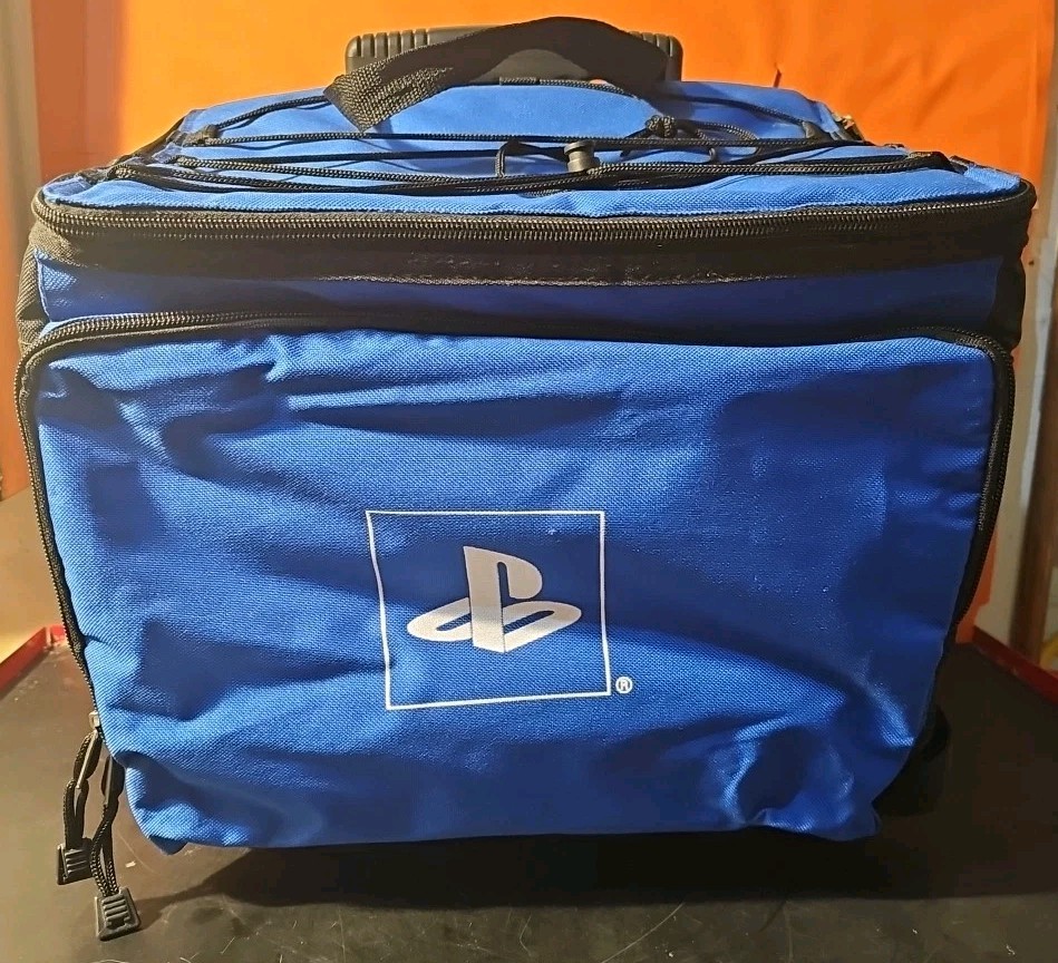 Rare HTF Promotional Promo Sony PlayStation Insulayed Rolling Cooler Ice Chest