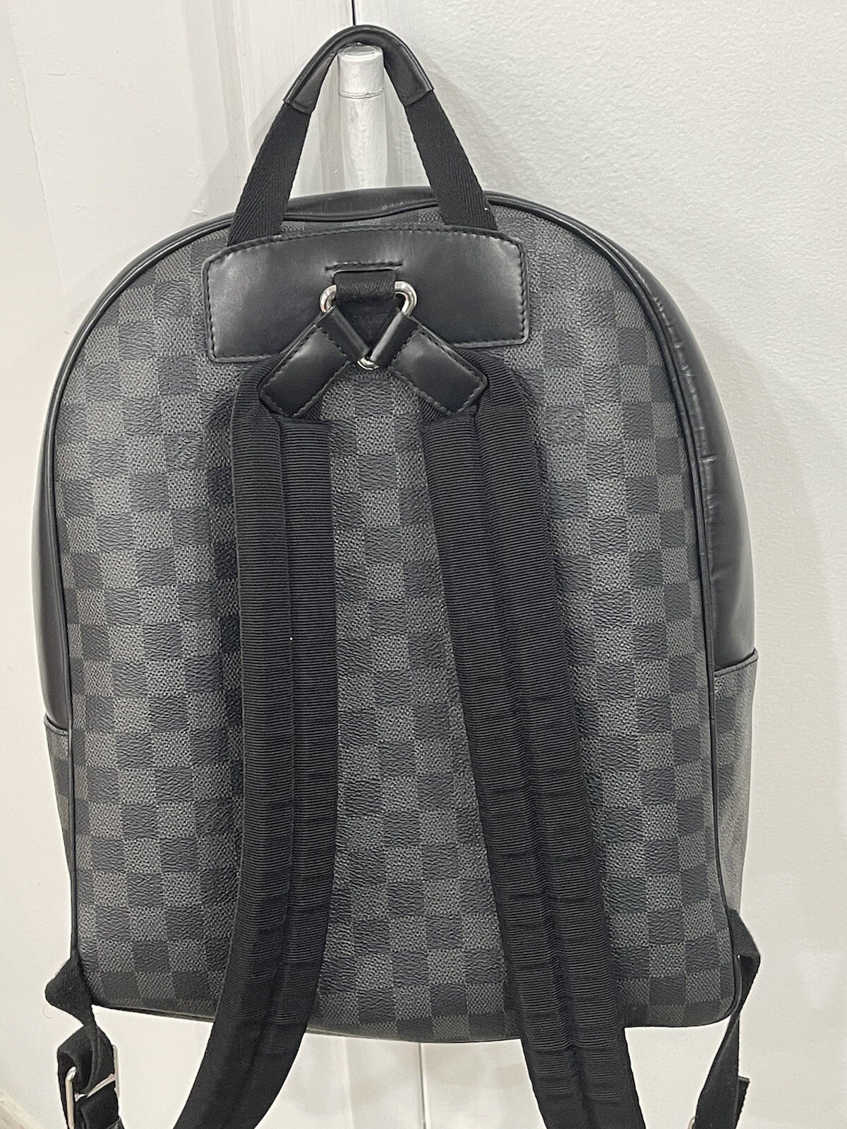 Louis Vuitton Josh Backpack Damier Graphite Black Gray N41473. Free Ship!