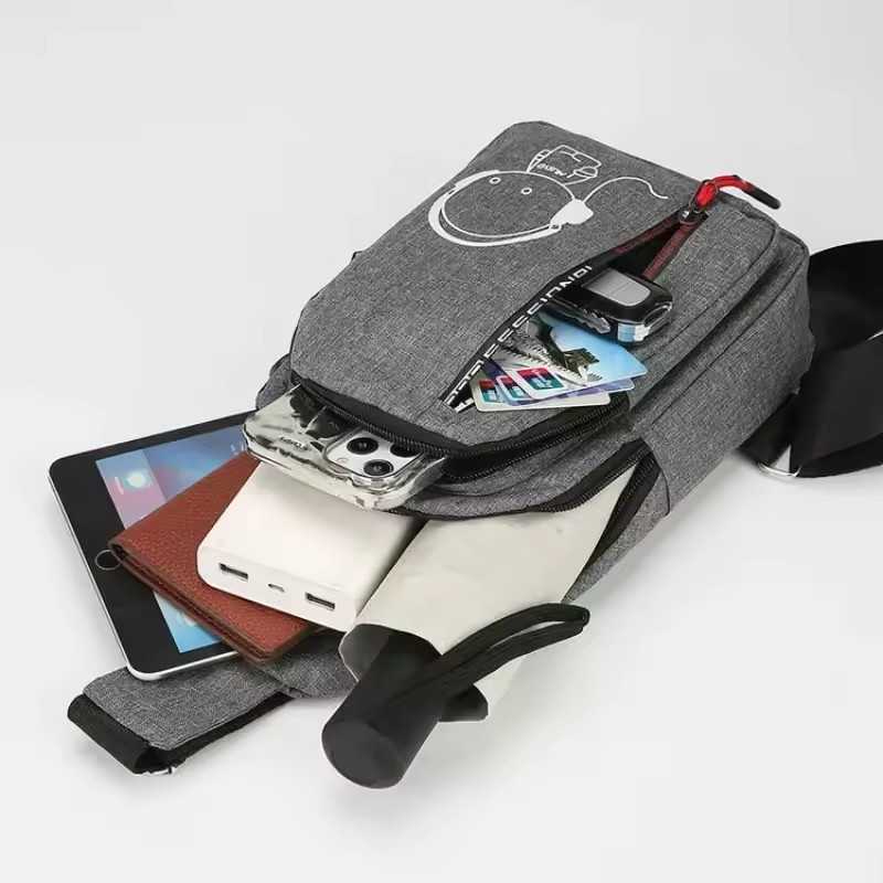 Unisex Sling Bag Crossbody Chest Pack Travel Hiking Shoulder Backpack Bag