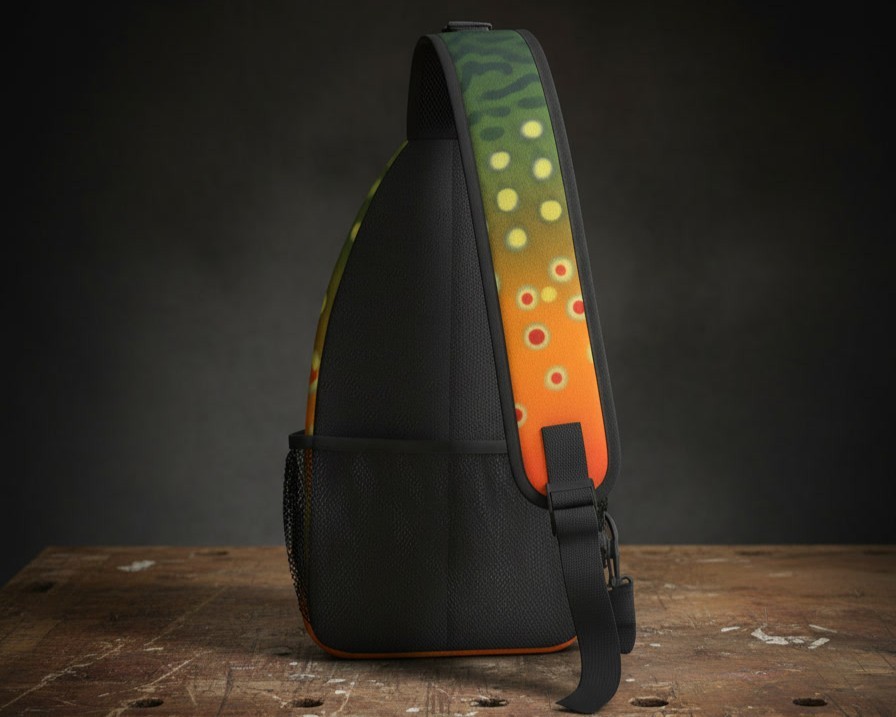 Graywolf Brook Trout Sling Pack — Lightweight, Waterproof – Chest Pack – Fishing