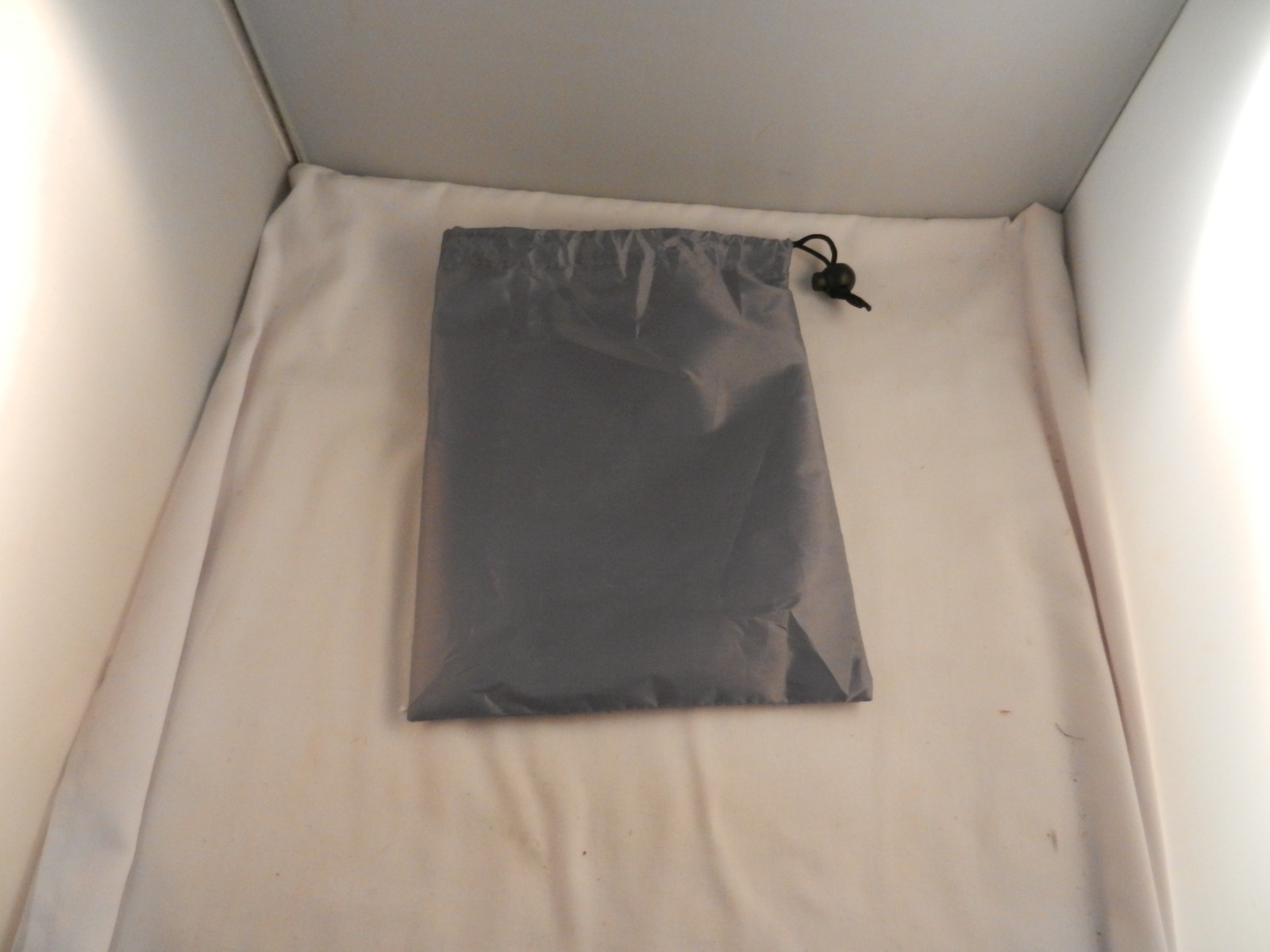 GRAY NYLON DRAW STRING BAG 7 1/2″ X 9 1/2″ “NEW” SET OF 2
