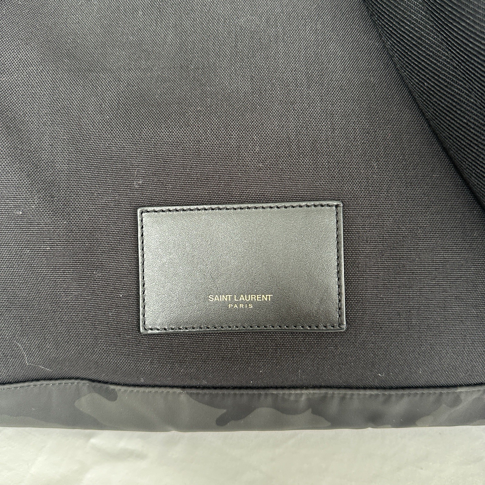 Saint Laurent Black Camo Backpack Multiple Inside Pockets
