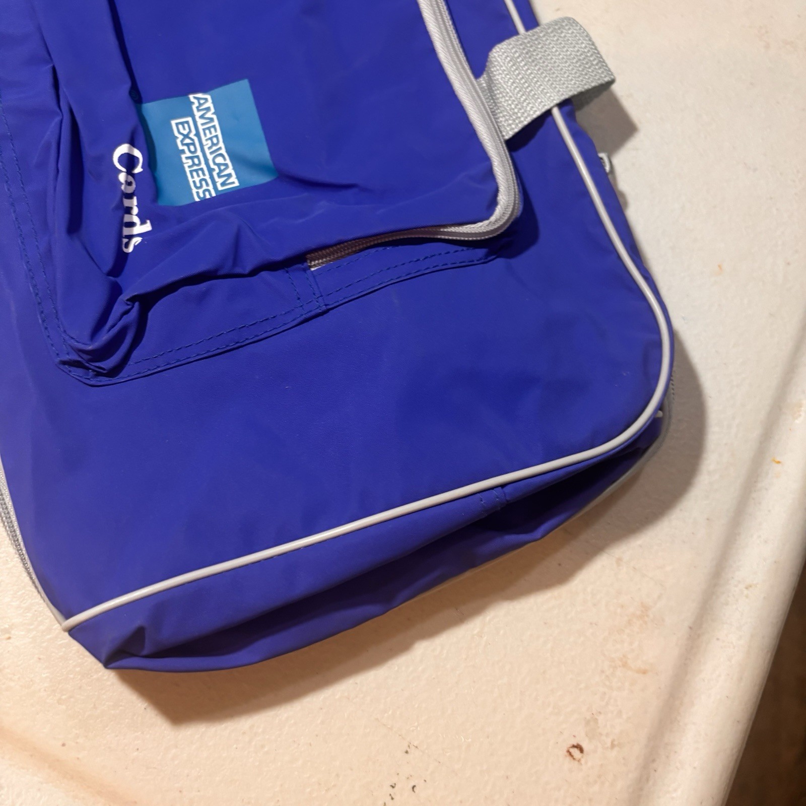 Vntg American Express Cards Duffle Bag – Blue Nylon T