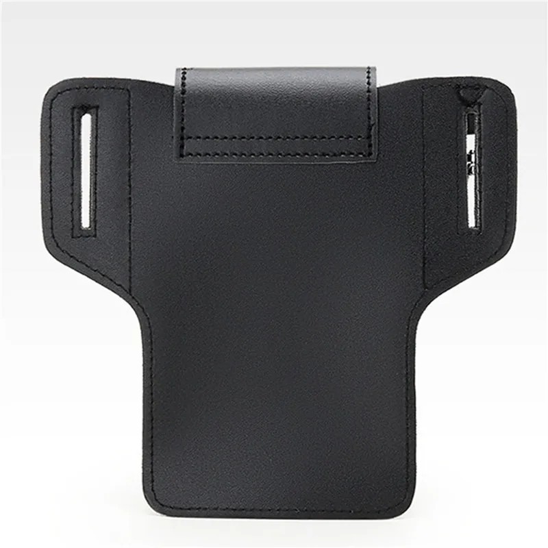 Men’s Leather Belt Waist Bag Phone Pouch Key Holder Work Fanny Pack Holster