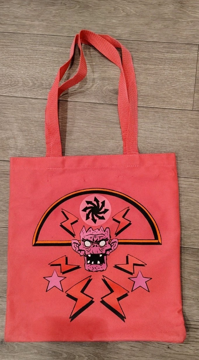 Gorillaz Cracker Island Tote Bag 2022 North America Tour Canvas Bag | Hot Pink