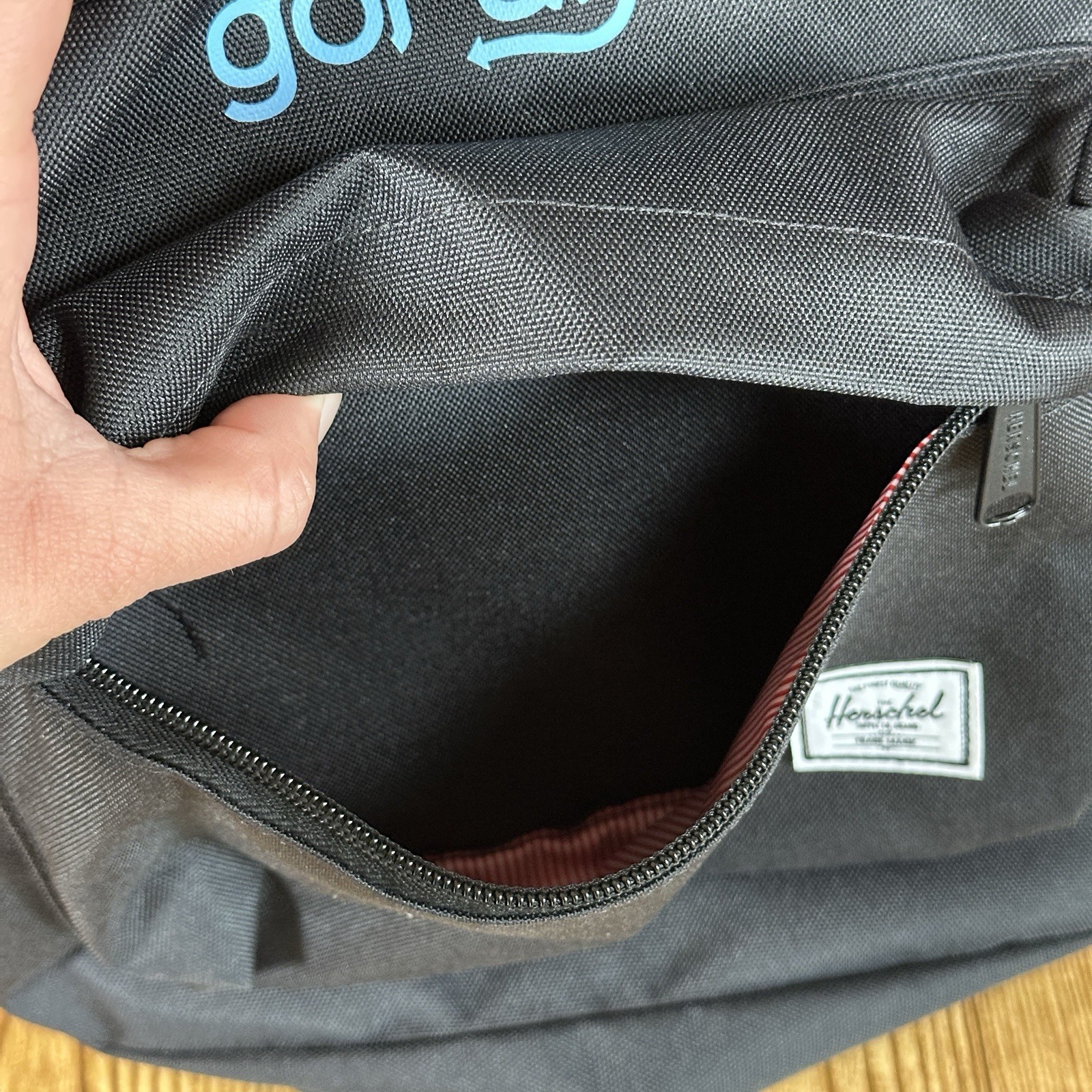 Herschel Supply Co Backpack Go Puff Black Skate Surf School 19”x14”