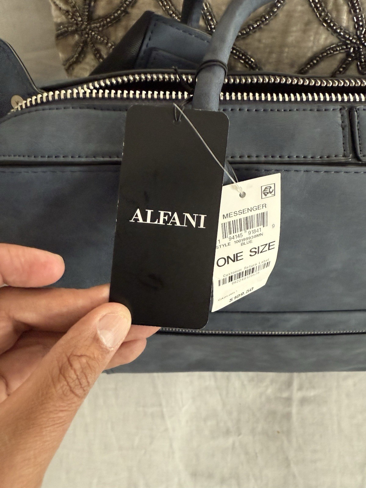 Alfani Suede Handbag