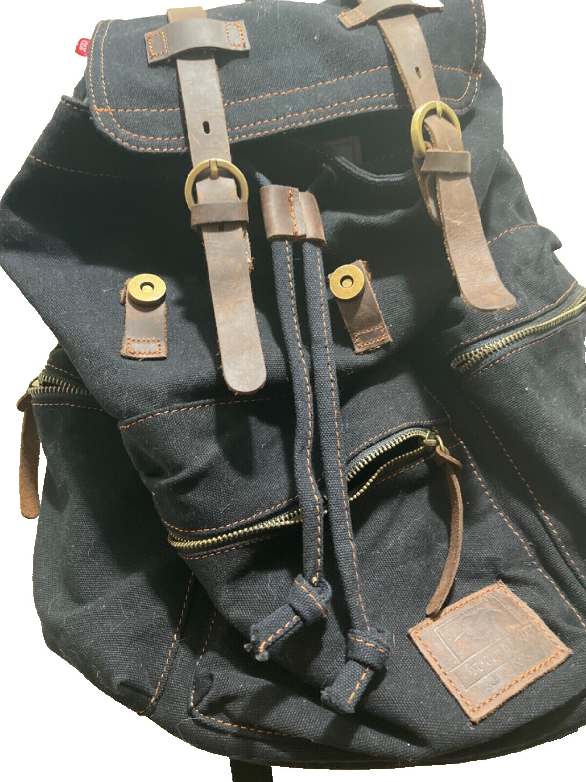 Augur Strauss back pack Unisex Black demenin