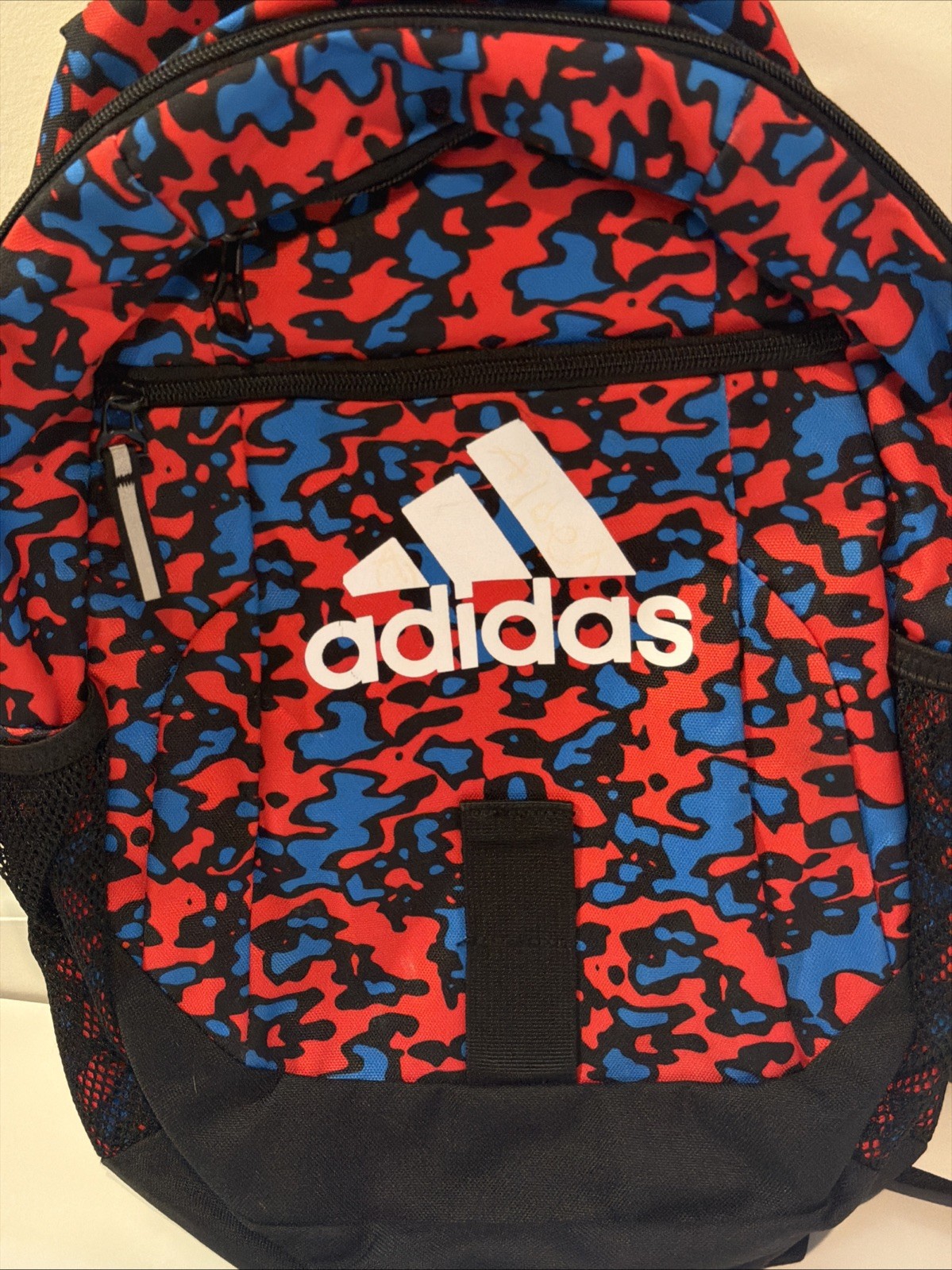 Adidas Red And Blue Camo Print Backpack . #BA12
