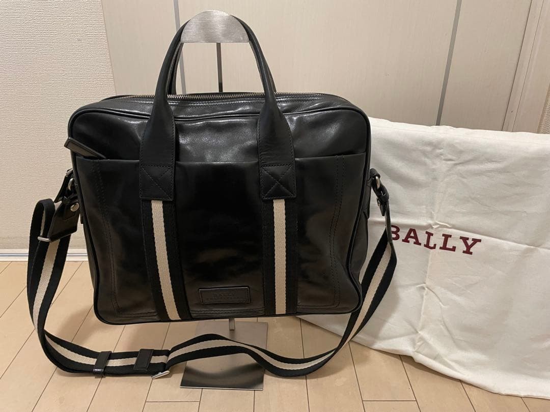 Bally Men’s Briefcase TRAINSPOTTING TEDAL-MD Black Leather Bag 30x36x6.5cm