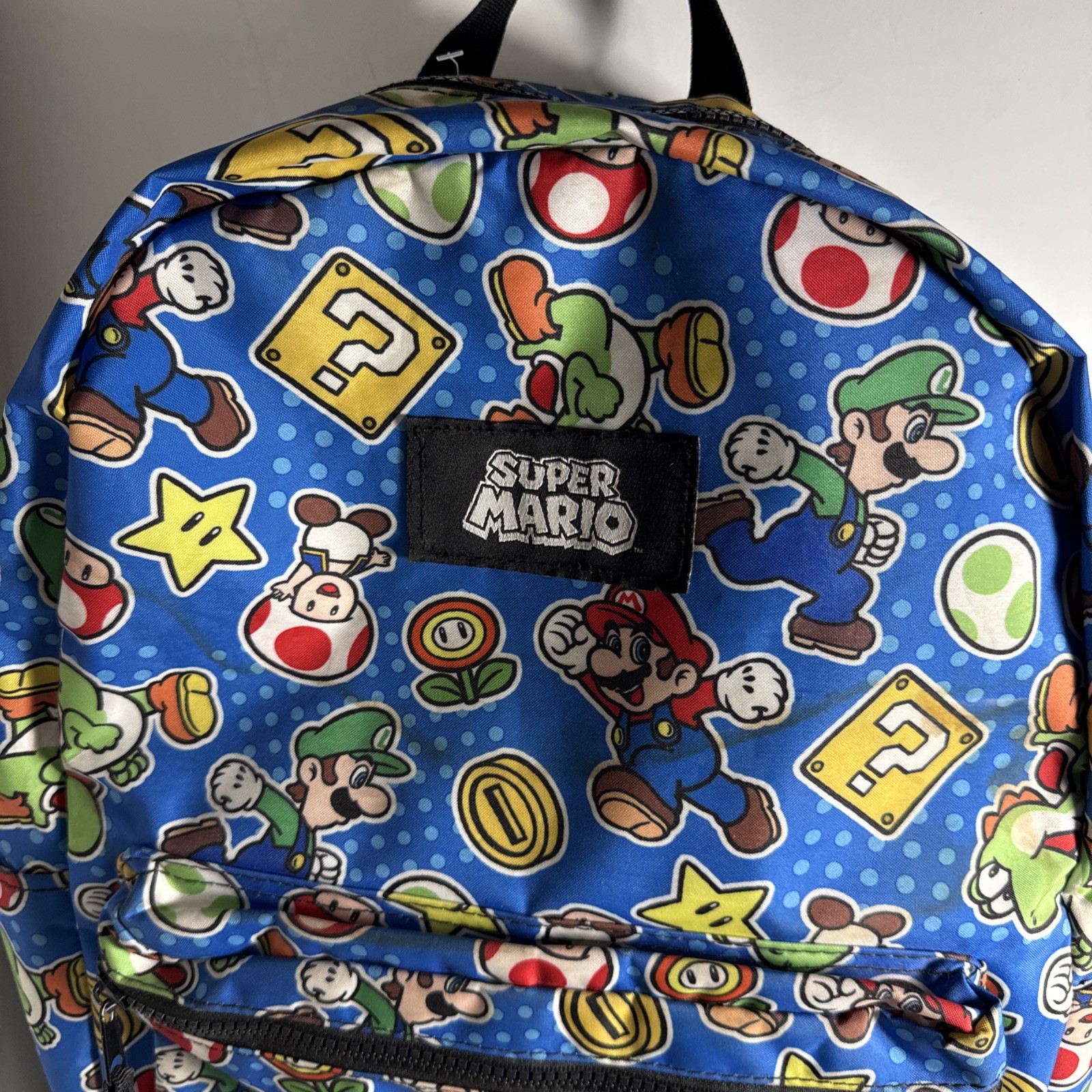Nintendo Super Mario Characters Allover 17″ Laptop Backpack by Bioworld