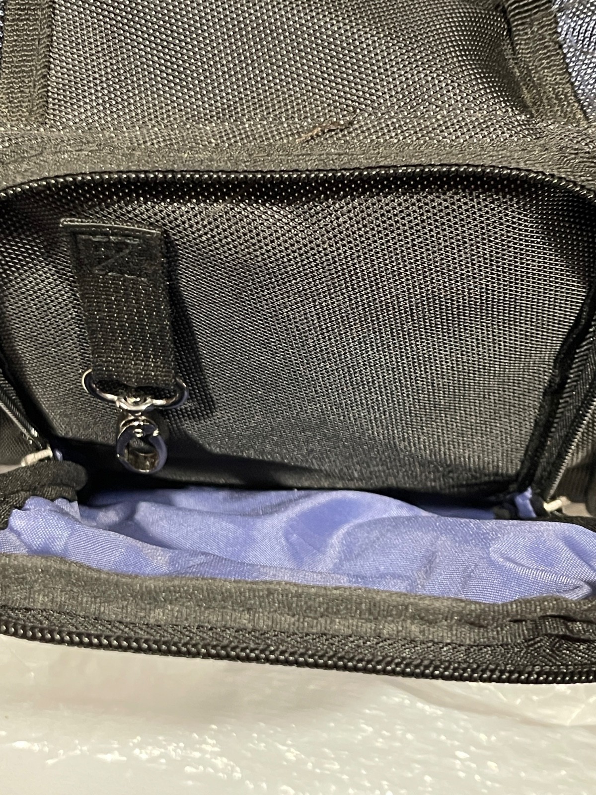 Sporty’s Flightgear Original Flight Bag. Ballistic Black/Navy. Excellent