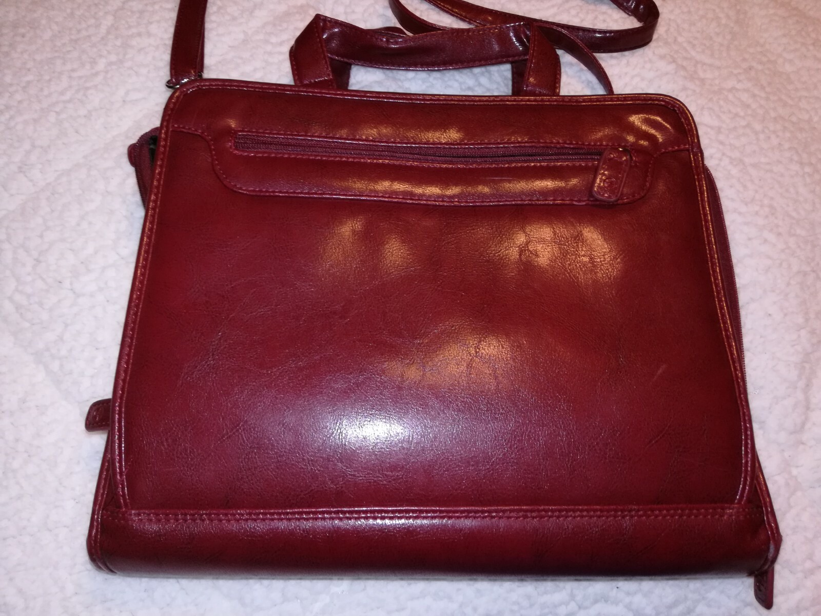 Foray Leather Planner 3 Ring Multi Pocket 10 x 8 Inches briefcase organizer (B2)