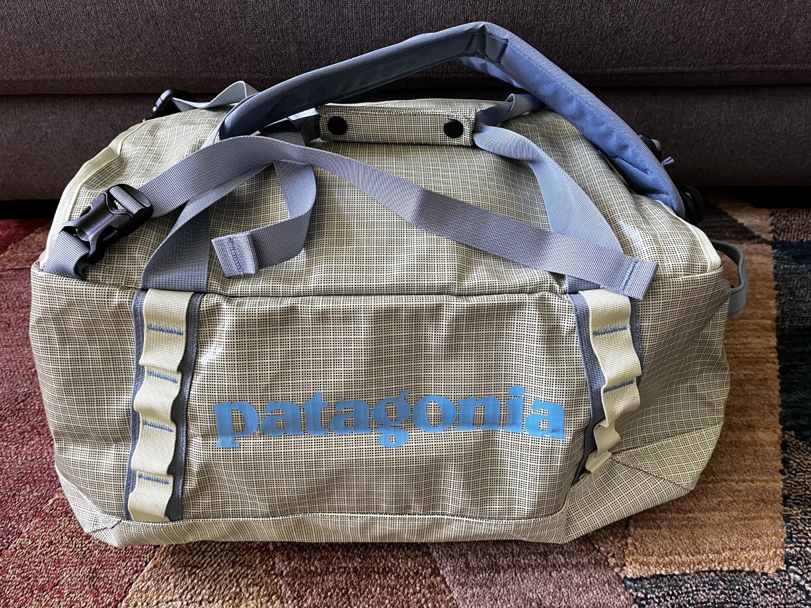 Patagonia 40L Black Hole Duffel Bag Backpack Friend Green Discontinued Style