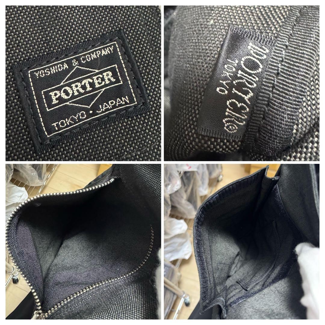 Authentic Porter Shoulder Bag Smoky Black 25.5cm x 32cm x 15cm Top-Condition