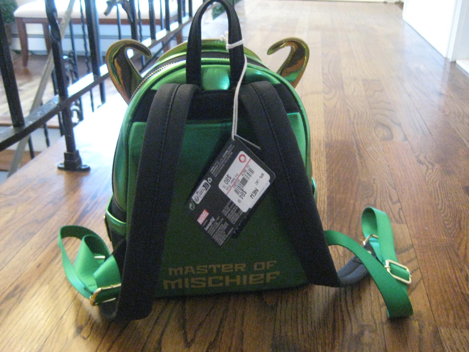 Loungefly Marvel Shine Loki Mini Backpack and Wallet Set! The Infinity Saga