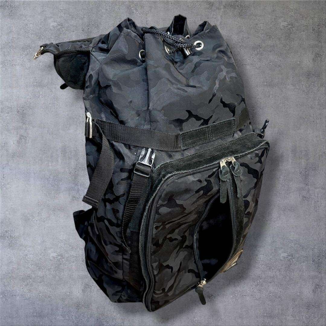 Master-piece Potential Limited Edition Backpack Camouflage Black Suede Nylon
