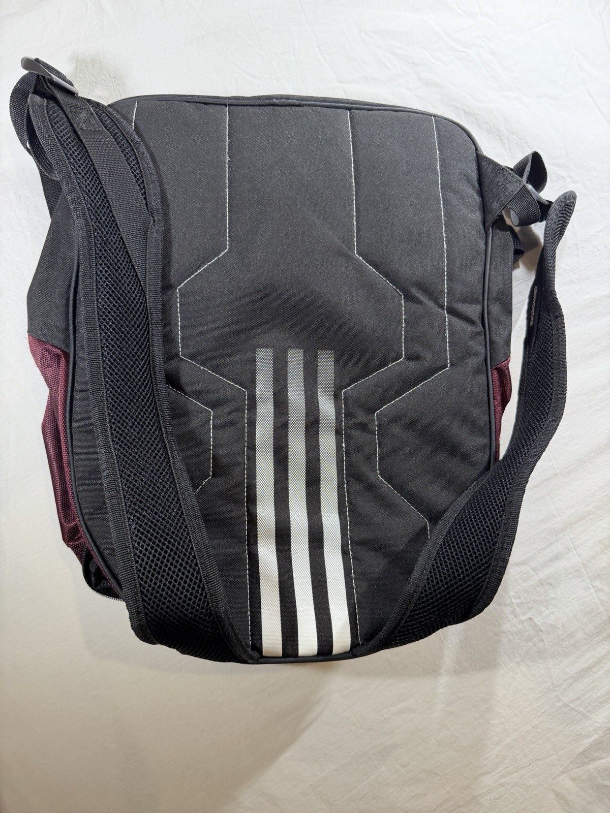 Adidas ClimaCool Maroon & Black Backpack – #40 – Multi-Pocket – Pre-Owned