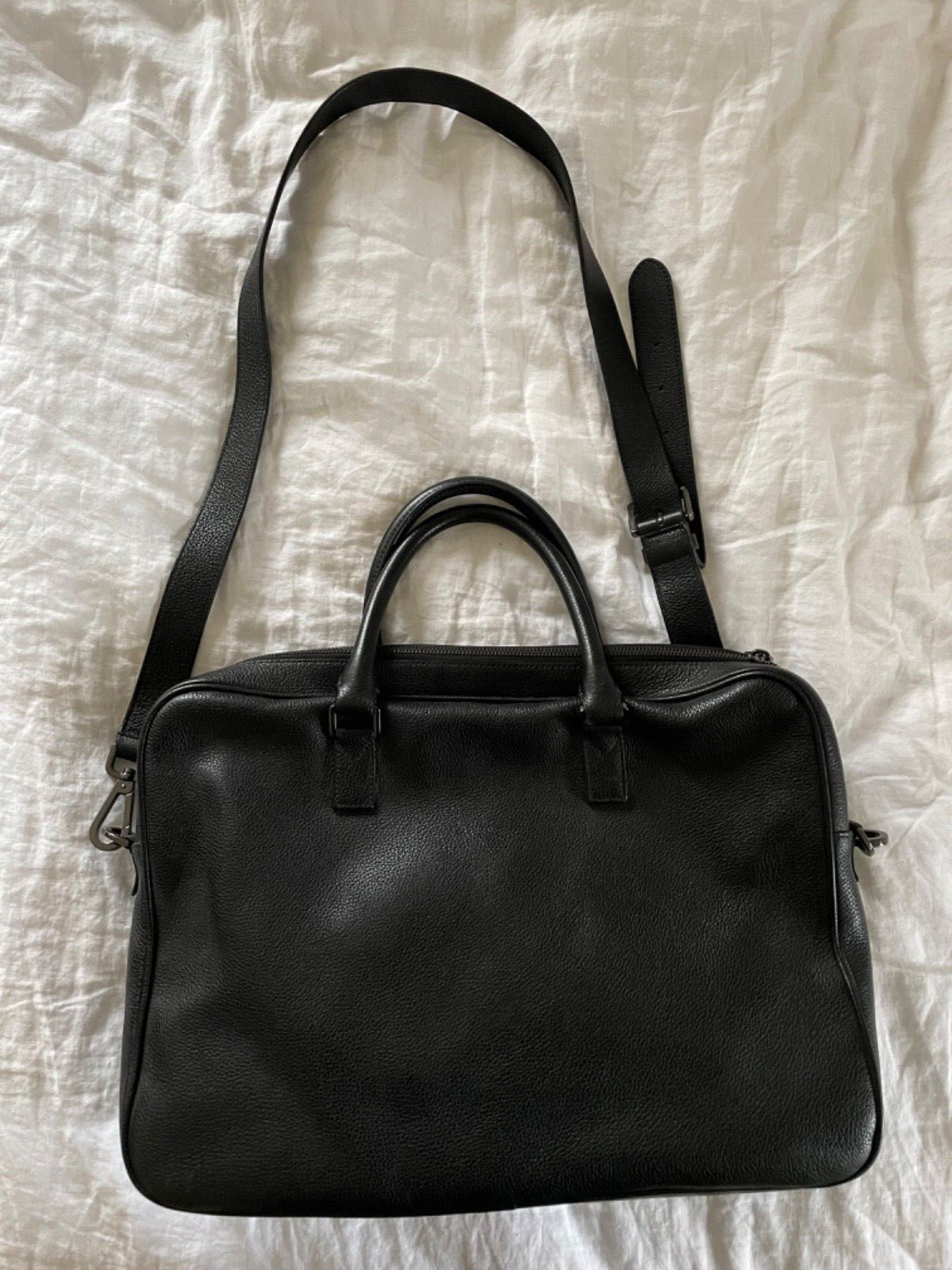 Mulberry Black Leather Briefcase