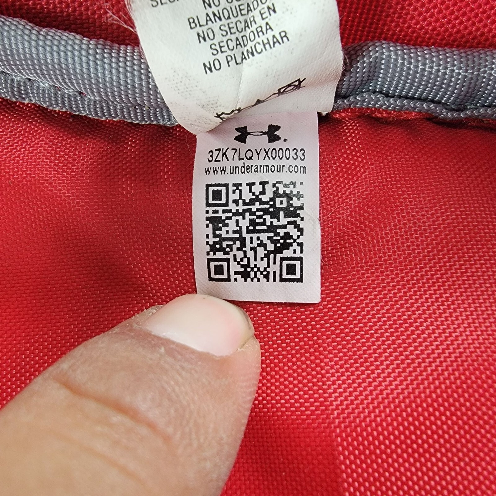 Under Armour Hustle 4.0 Red Backpack Expandable Lightweight Casual Travel