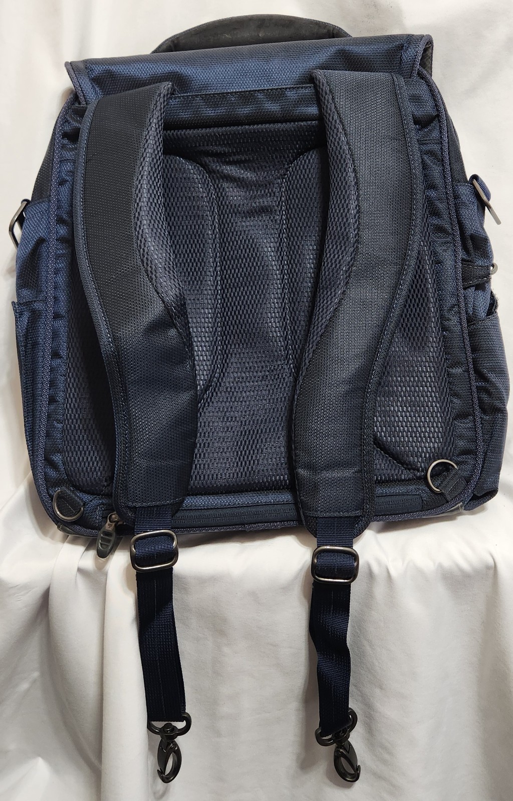Tumi T-Tech 5589MB Blue Ballistic Nylon Messenger Backpack Bag Shoulder Bag 17″
