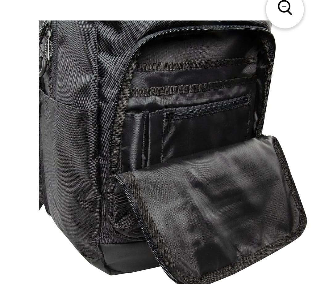 Hurley Rider Black Backpack Durable Adjustable Straps