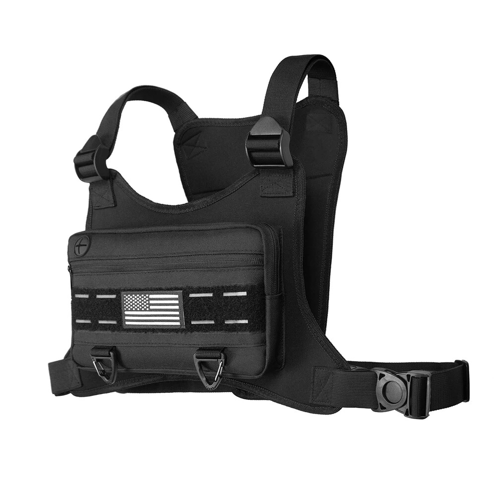 Sports Chest Bag Men Backpack Anti Theft Chest Pack Running Vest Pouch