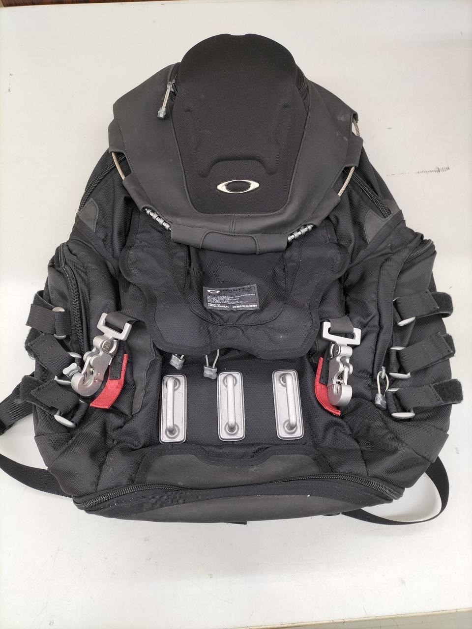 Oakley Bag Backpack Black Large Size 22.8in Multi Purpose Used