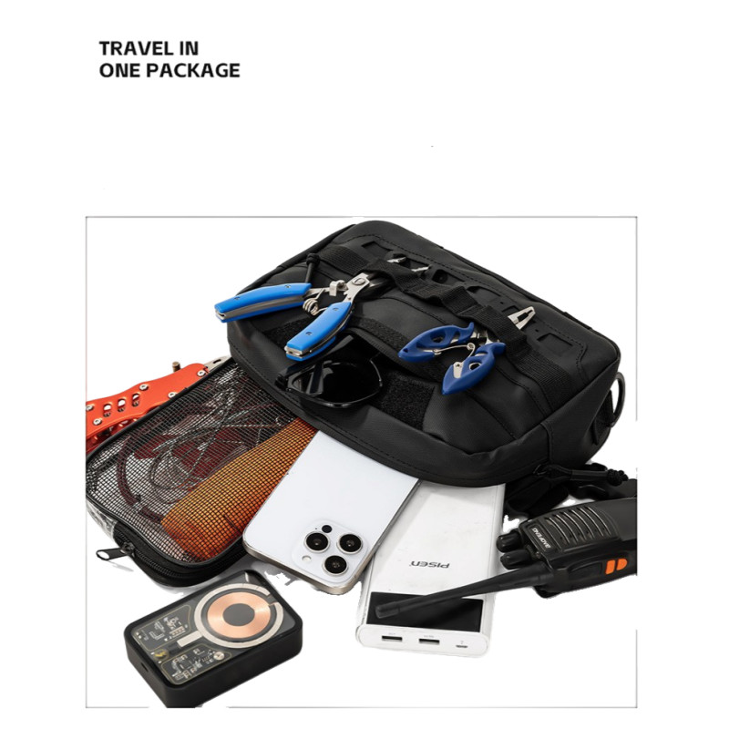 Multi-function Chest Pack Men Chest Bag Outdoor Cycling Hiking Running Vest Bag