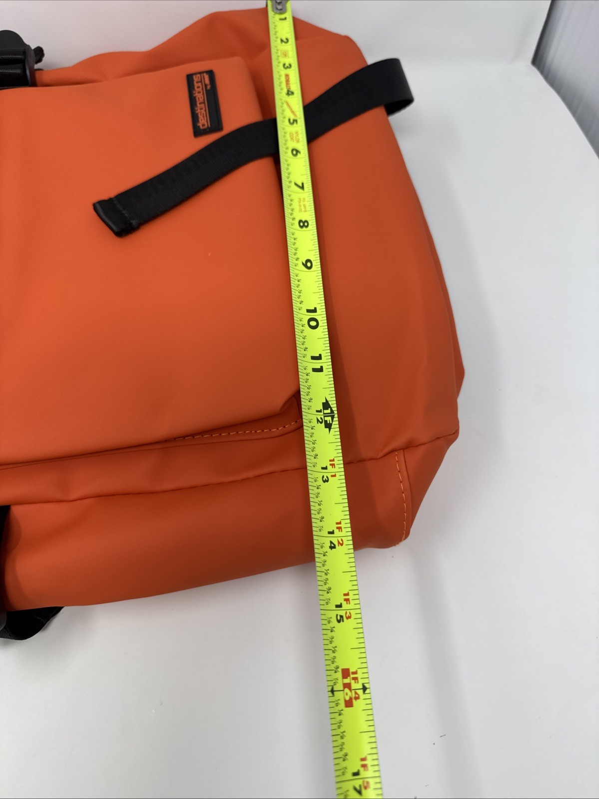 Airs Bold Expandable Travel Backpack Orange Roll Top Laptop Bag NWT Destinations