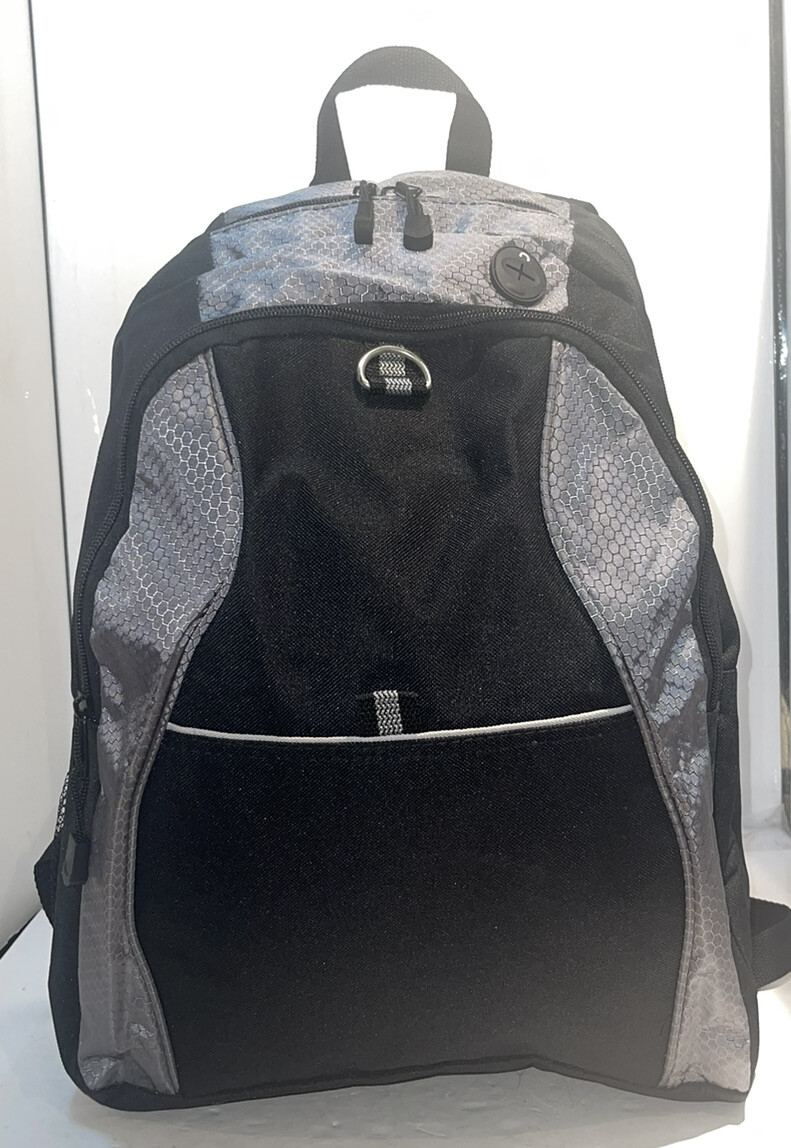 Port Authority Contrast Honeycomb Backpack N Black/Gray BG1020