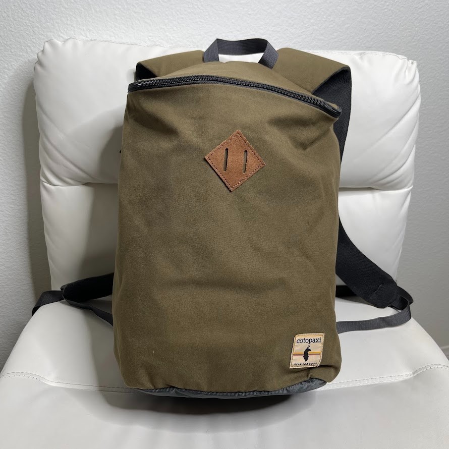 Cotopaxi Day Pack Backpack Boma 13L Green Canvas Laptop Sleeve Hiking Outdoor