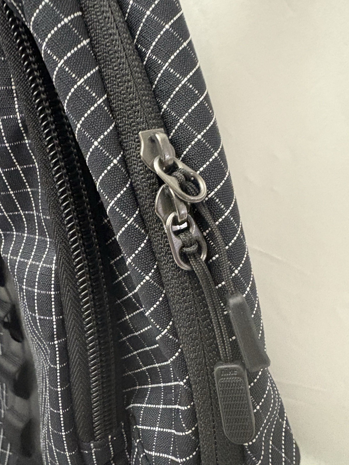 Nike Authentic Black And White Pattern Zip Backpack