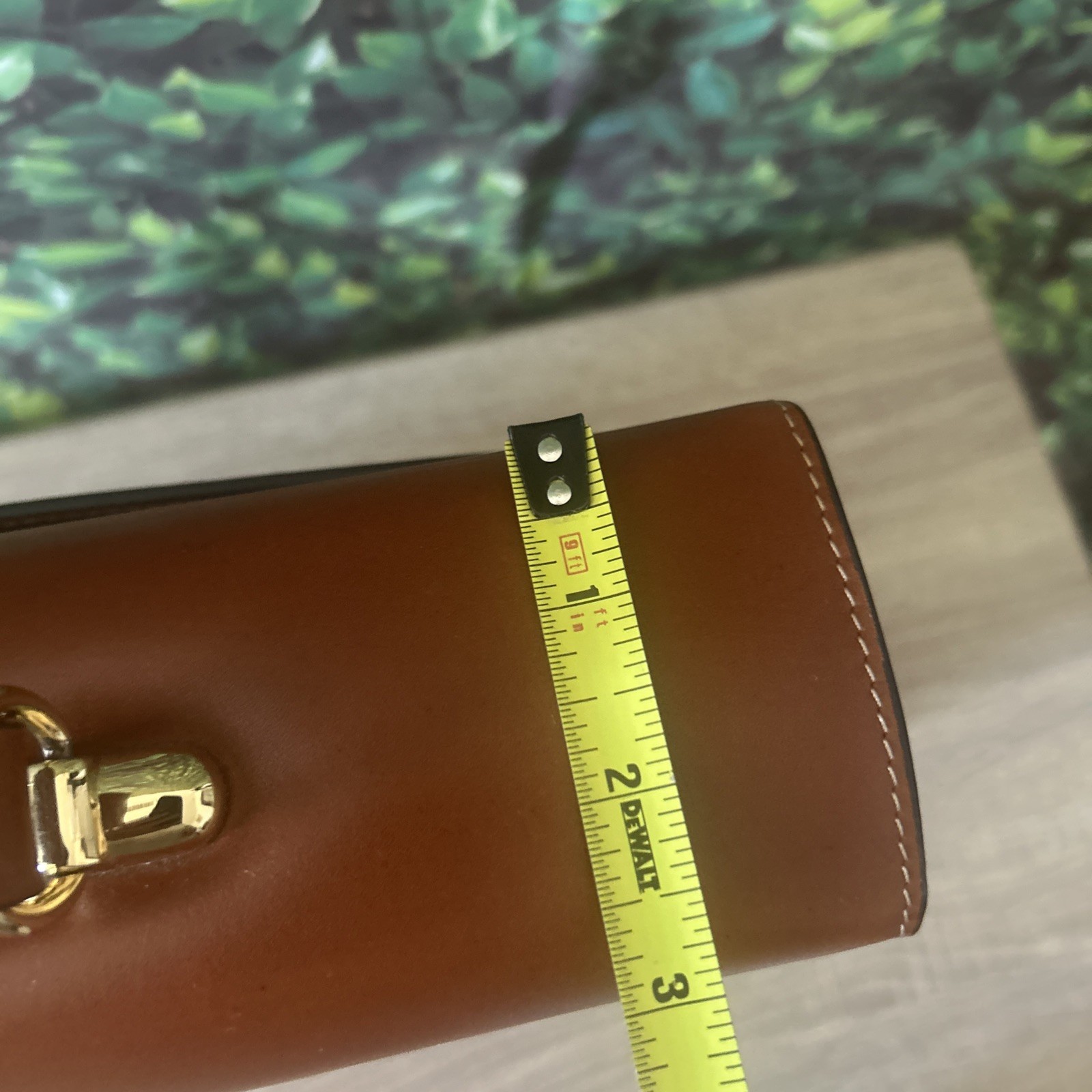 GOLDPFEIL Brown Leather Briefcase Portfolio Germany Gold Pfeil
