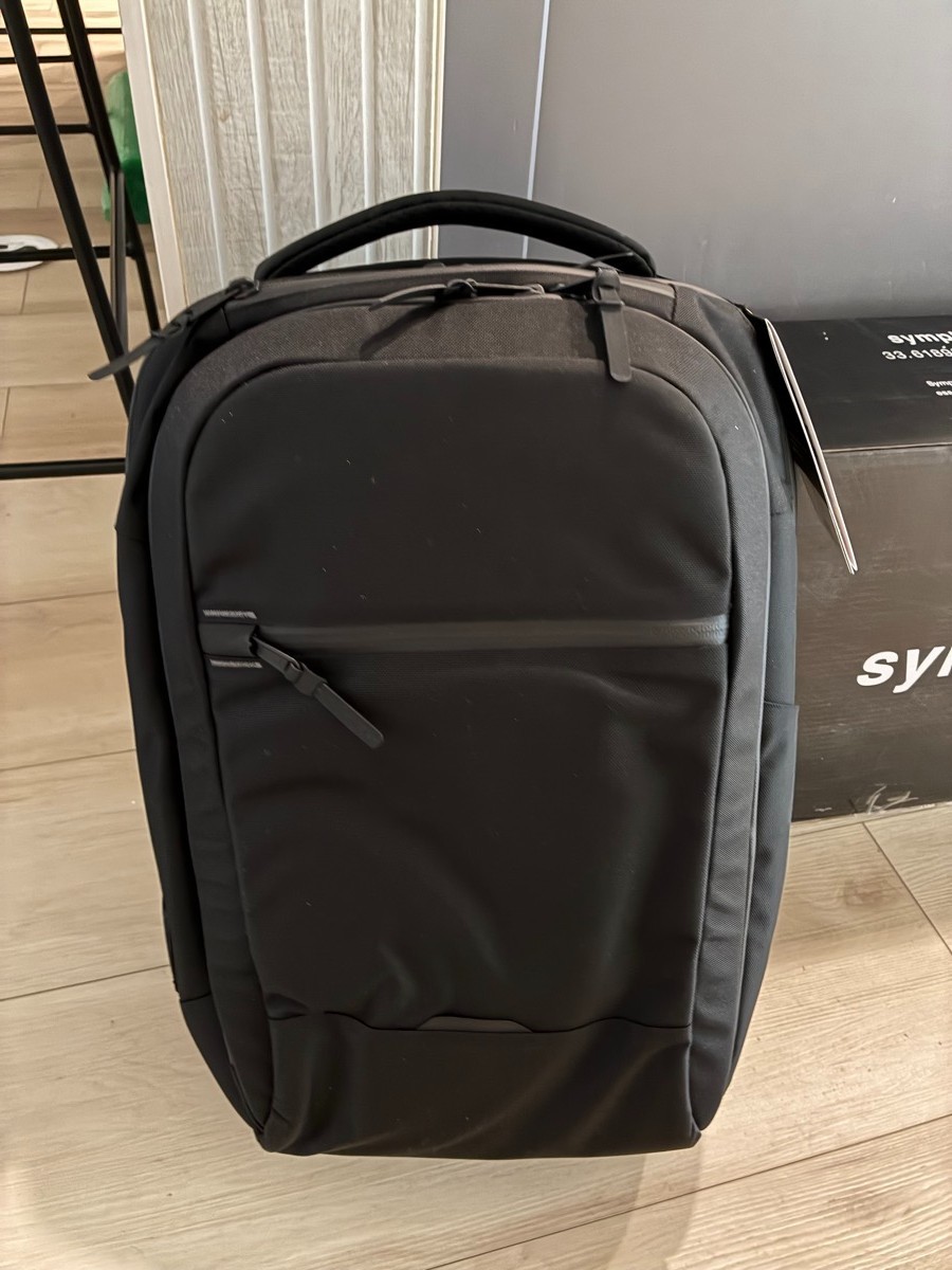 Sympl Weekender Pack 25L Laptop Backpack Black CORDURA Travel Carry-On New Tags