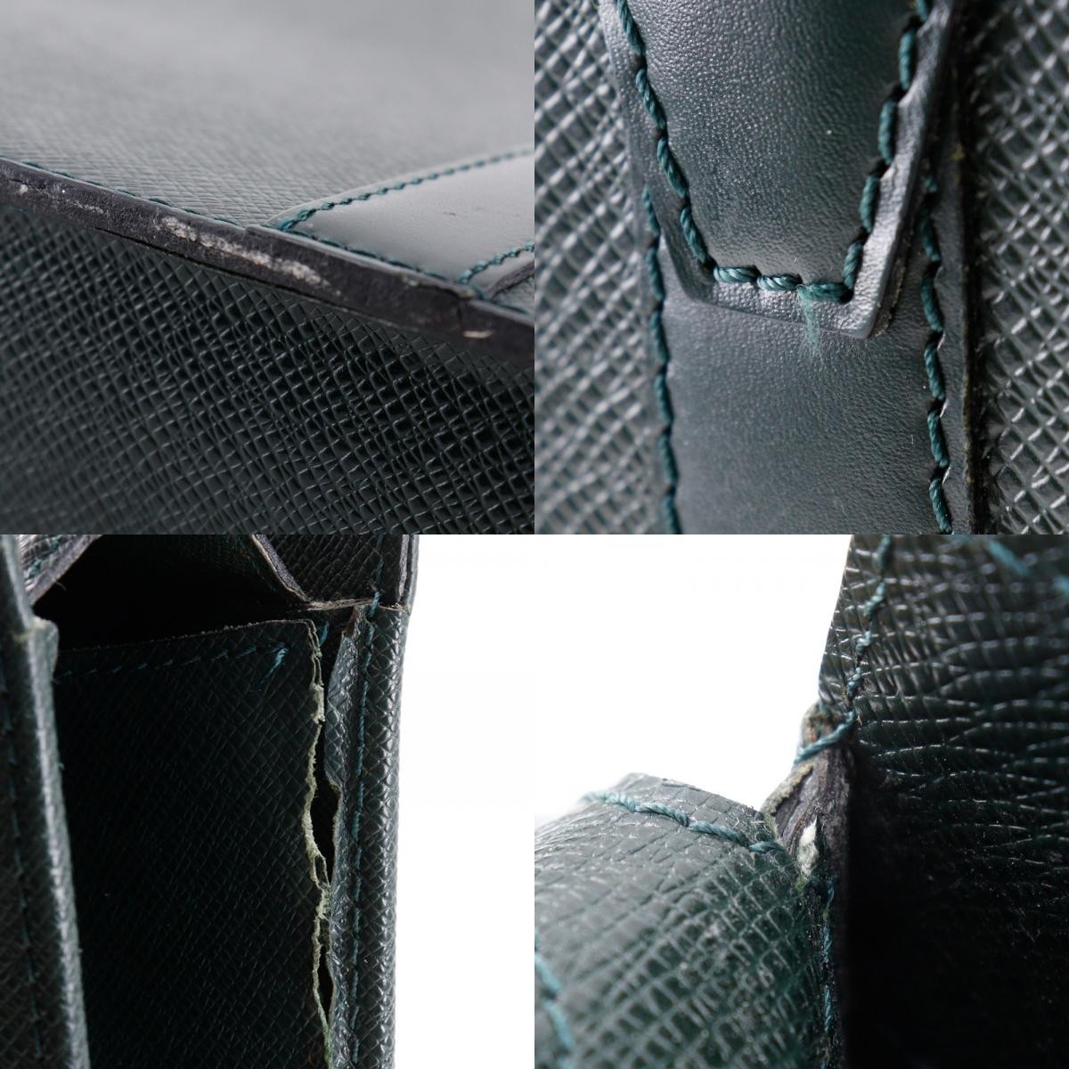 LOUIS VUITTON Porto Documan Rozan Business bag M30054 Epithea Green Taiga mens