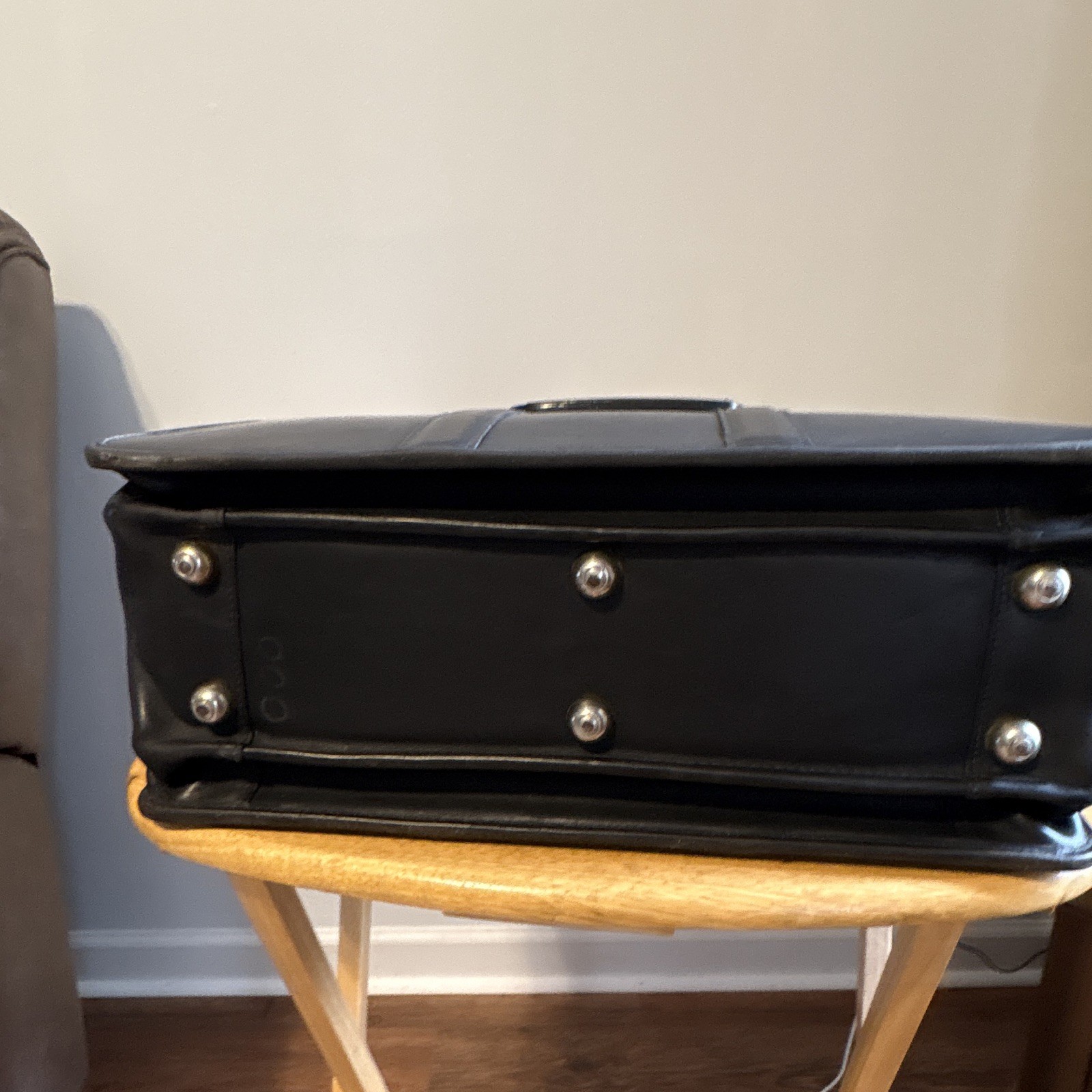 Coach Black Briefcase/Document Case Combination Lock w/ Inner Dividers Large
